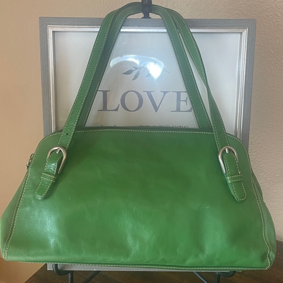 Franco Sarto Green Leather Women's Bag - Picture 4 of 9
